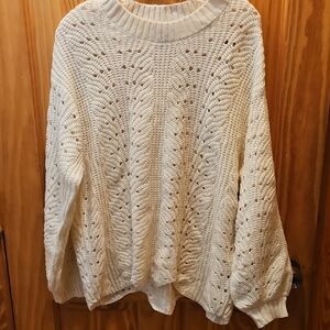 Jessica Simpson Cream Knit Sweater